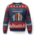 Everyone Is Welcome Here Ugly Christmas Sweater Equality Fist Hands Hearts - Wonder Print Shop