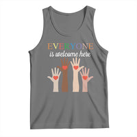 Everyone Is Welcome Here Tank Top Equality Fist Hands Hearts