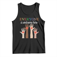 Everyone Is Welcome Here Tank Top Equality Fist Hands Hearts