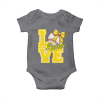 Vintage Banana Coquette Bow Baby Onesie LOVE Baseball Fan Sport Lover
