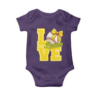 Vintage Banana Coquette Bow Baby Onesie LOVE Baseball Fan Sport Lover