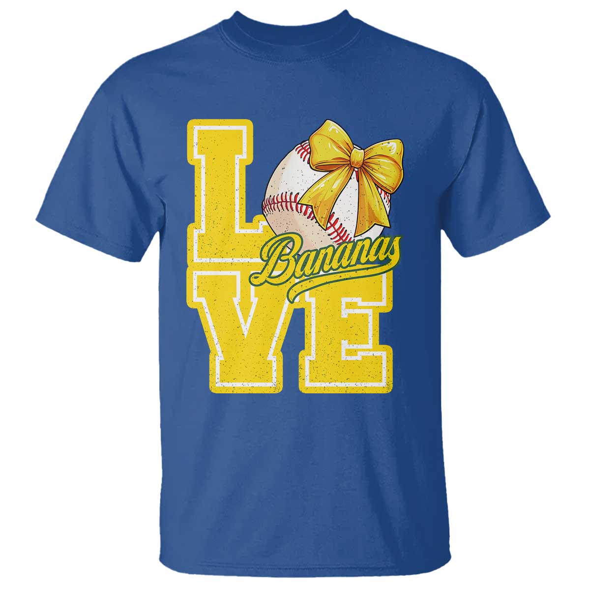 Vintage Banana Coquette Bow T Shirt LOVE Baseball Fan Sport Lover