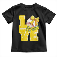 Vintage Banana Coquette Bow Toddler T Shirt LOVE Baseball Fan Sport Lover