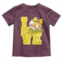Vintage Banana Coquette Bow Toddler T Shirt LOVE Baseball Fan Sport Lover