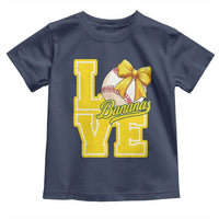 Vintage Banana Coquette Bow Toddler T Shirt LOVE Baseball Fan Sport Lover