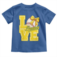 Vintage Banana Coquette Bow Toddler T Shirt LOVE Baseball Fan Sport Lover