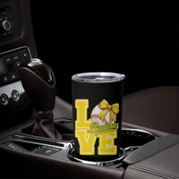 Vintage Banana Coquette Bow Tumbler Cup LOVE Baseball Fan Sport Lover