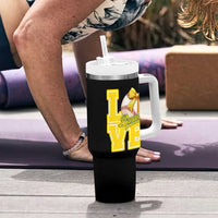 Vintage Banana Coquette Bow Tumbler With Handle LOVE Baseball Fan Sport Lover