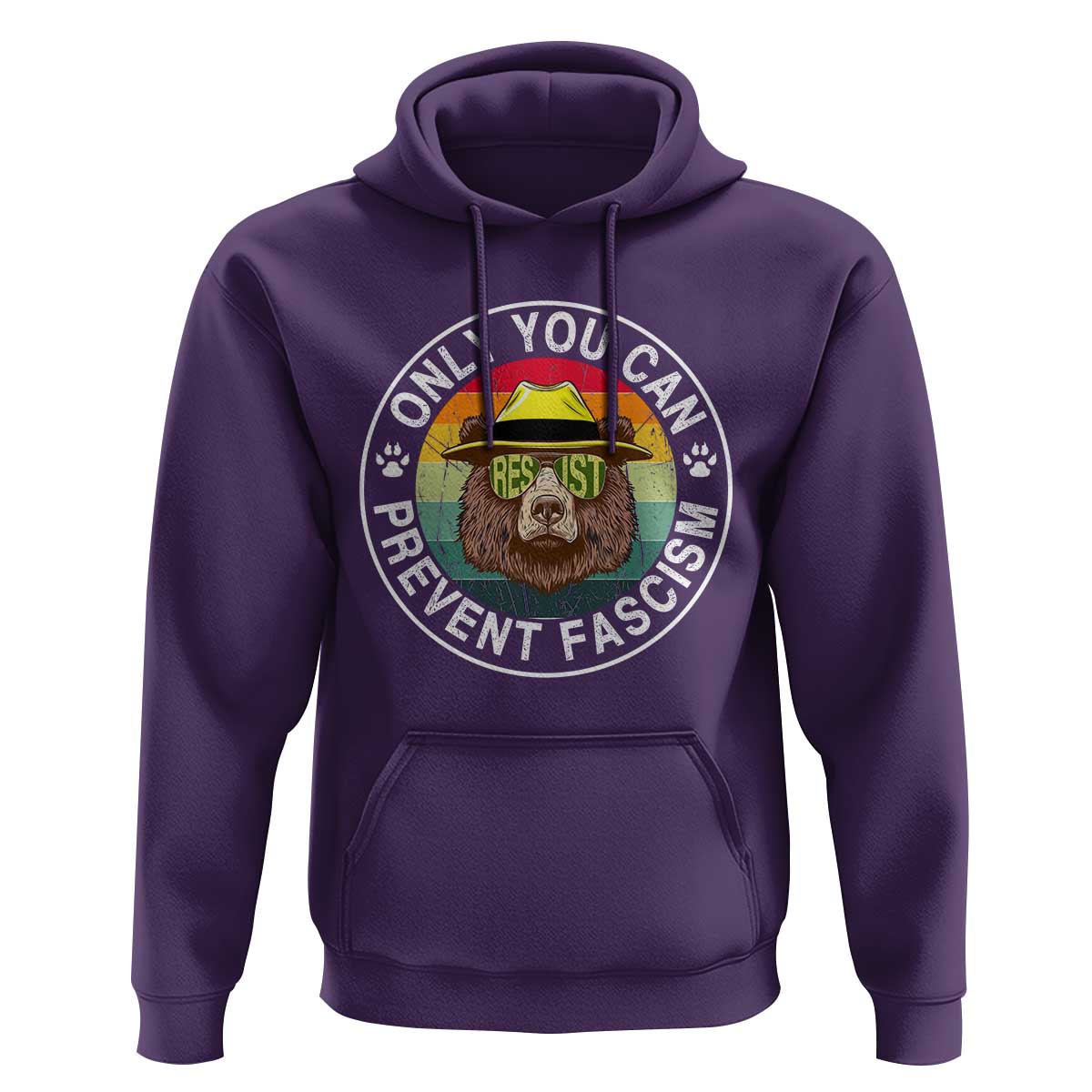 Only You Can Prevent Fascism Hoodie Protect National Parks Bear Resist