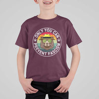Only You Can Prevent Fascism T Shirt For Kid Protect National Parks Bear Resist