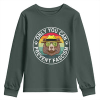 Only You Can Prevent Fascism Youth Sweatshirt Protect National Parks Bear Resist