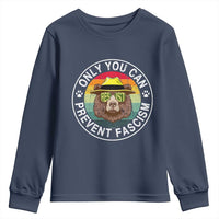Only You Can Prevent Fascism Youth Sweatshirt Protect National Parks Bear Resist