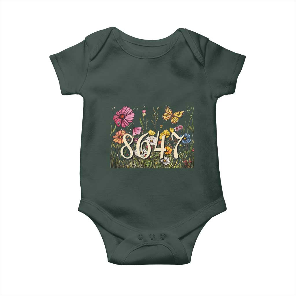 Funny 8647 Subtle Sarcasm Baby Onesie Floral Boho Style