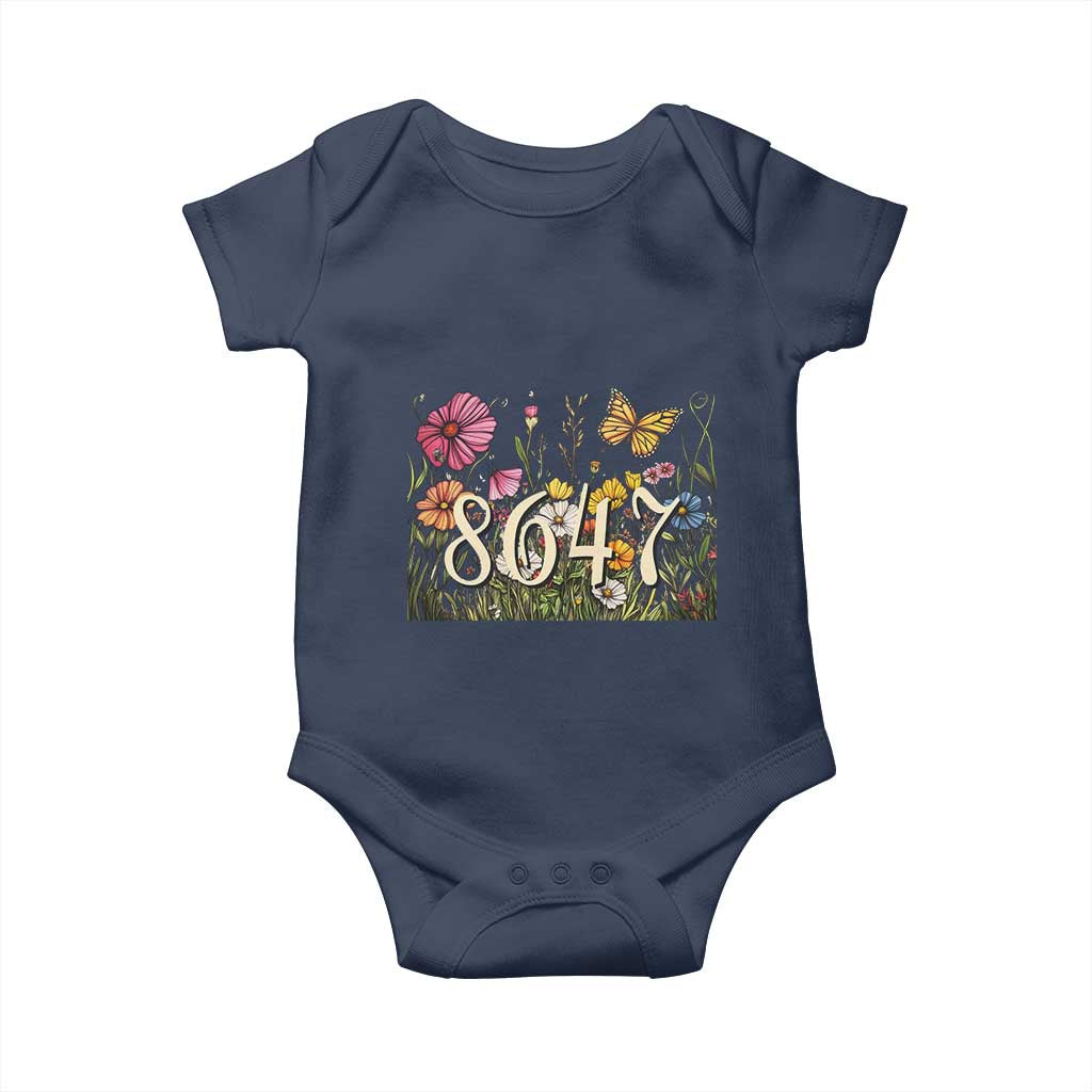 Funny 8647 Subtle Sarcasm Baby Onesie Floral Boho Style