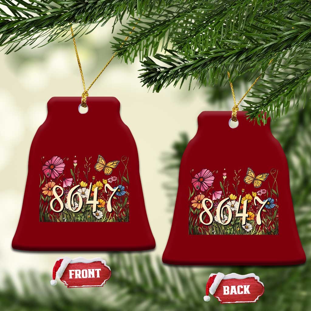 Funny 8647 Subtle Sarcasm Ceramic Ornament Floral Boho Style - Wonder Print Shop