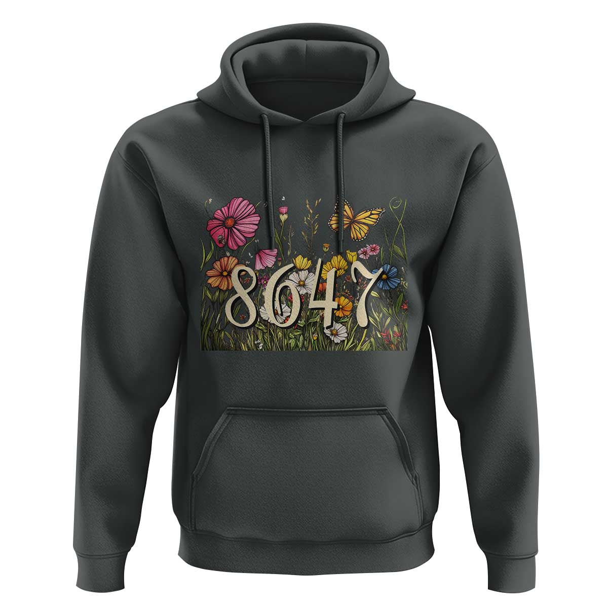 Funny 8647 Subtle Sarcasm Hoodie Floral Boho Style
