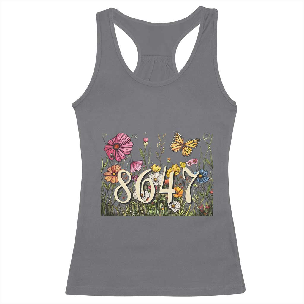 Funny 8647 Subtle Sarcasm Racerback Tank Top Floral Boho Style