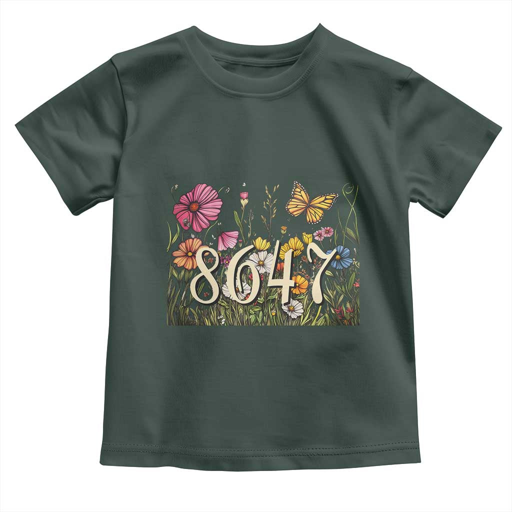 Funny 8647 Subtle Sarcasm Toddler T Shirt Floral Boho Style