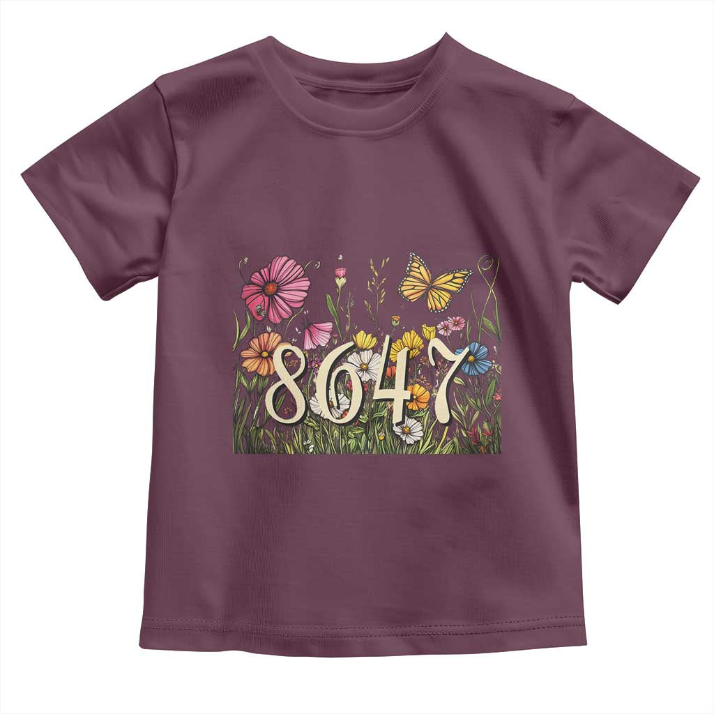 Funny 8647 Subtle Sarcasm Toddler T Shirt Floral Boho Style