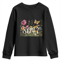 Funny 8647 Subtle Sarcasm Youth Sweatshirt Floral Boho Style