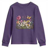 Funny 8647 Subtle Sarcasm Youth Sweatshirt Floral Boho Style