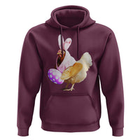 Funny Chicken Bunny Hoodie Happy Easter Eggs Farm