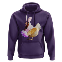 Funny Chicken Bunny Hoodie Happy Easter Eggs Farm
