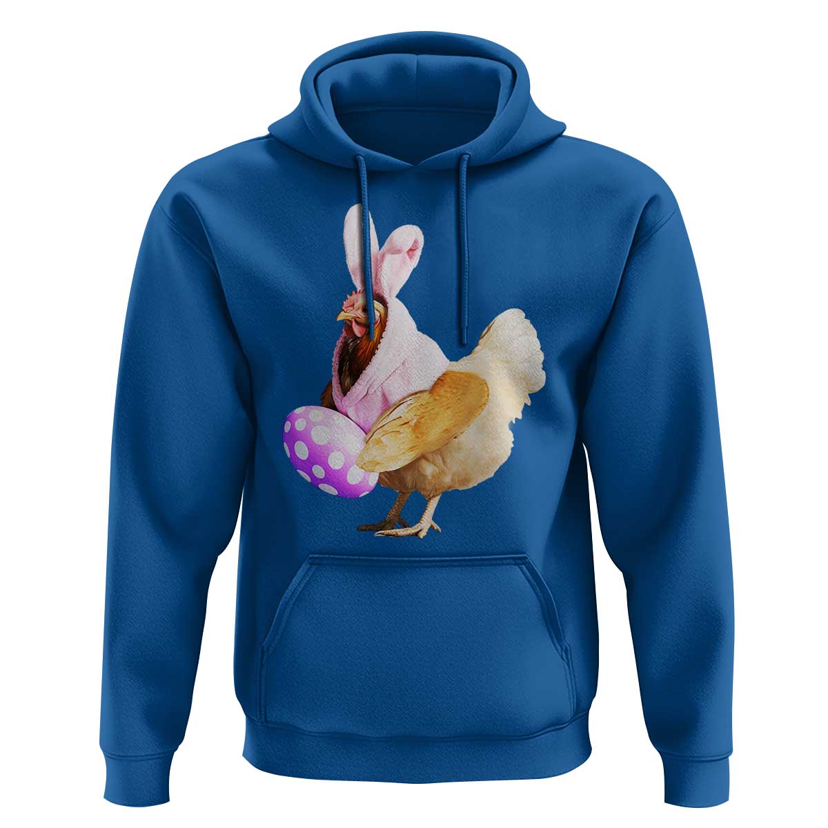 Funny Chicken Bunny Hoodie Happy Easter Eggs Farm