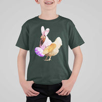 Funny Chicken Bunny T Shirt For Kid Happy Easter Eggs Farm