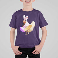 Funny Chicken Bunny T Shirt For Kid Happy Easter Eggs Farm
