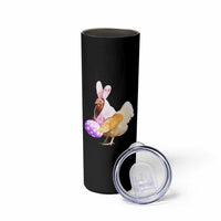 Funny Chicken Bunny Skinny Tumbler Happy Easter Eggs Farm