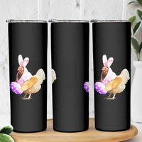 Funny Chicken Bunny Skinny Tumbler Happy Easter Eggs Farm