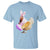 Funny Chicken Bunny T Shirt Happy Easter Eggs Farm