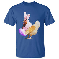 Funny Chicken Bunny T Shirt Happy Easter Eggs Farm