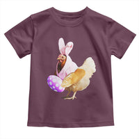 Funny Chicken Bunny Toddler T Shirt Happy Easter Eggs Farm