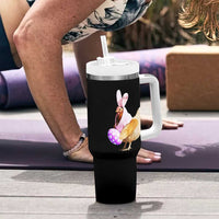 Funny Chicken Bunny Tumbler With Handle Happy Easter Eggs Farm