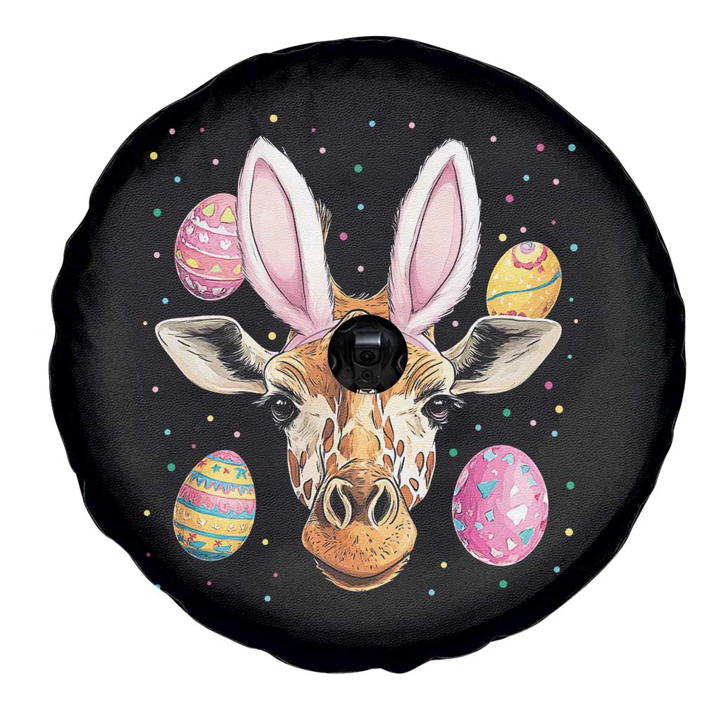 Funny Giraffe Bunny Spare Tire Cover Happy Easter Day Sunday