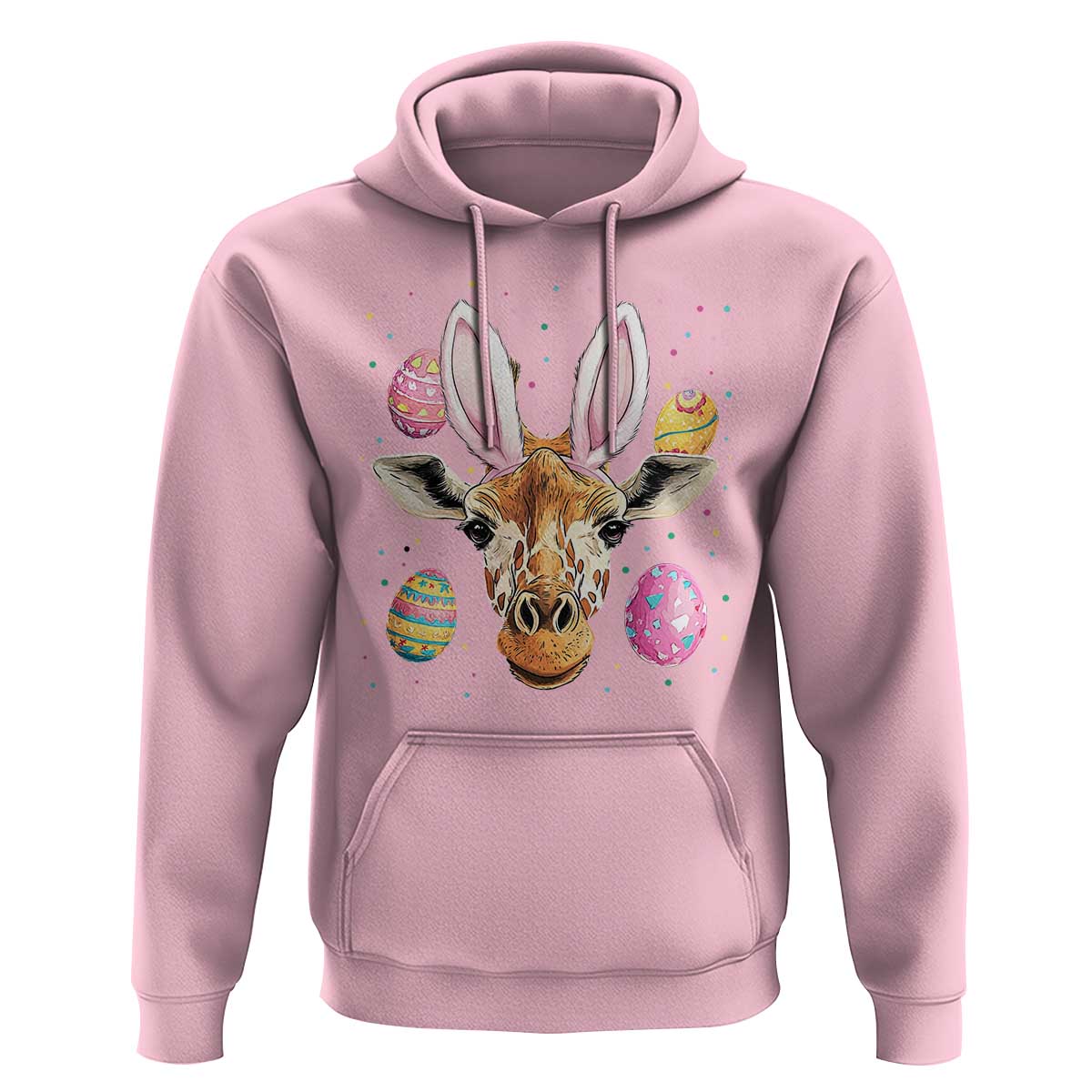 Funny Giraffe Bunny Hoodie Happy Easter Day Sunday