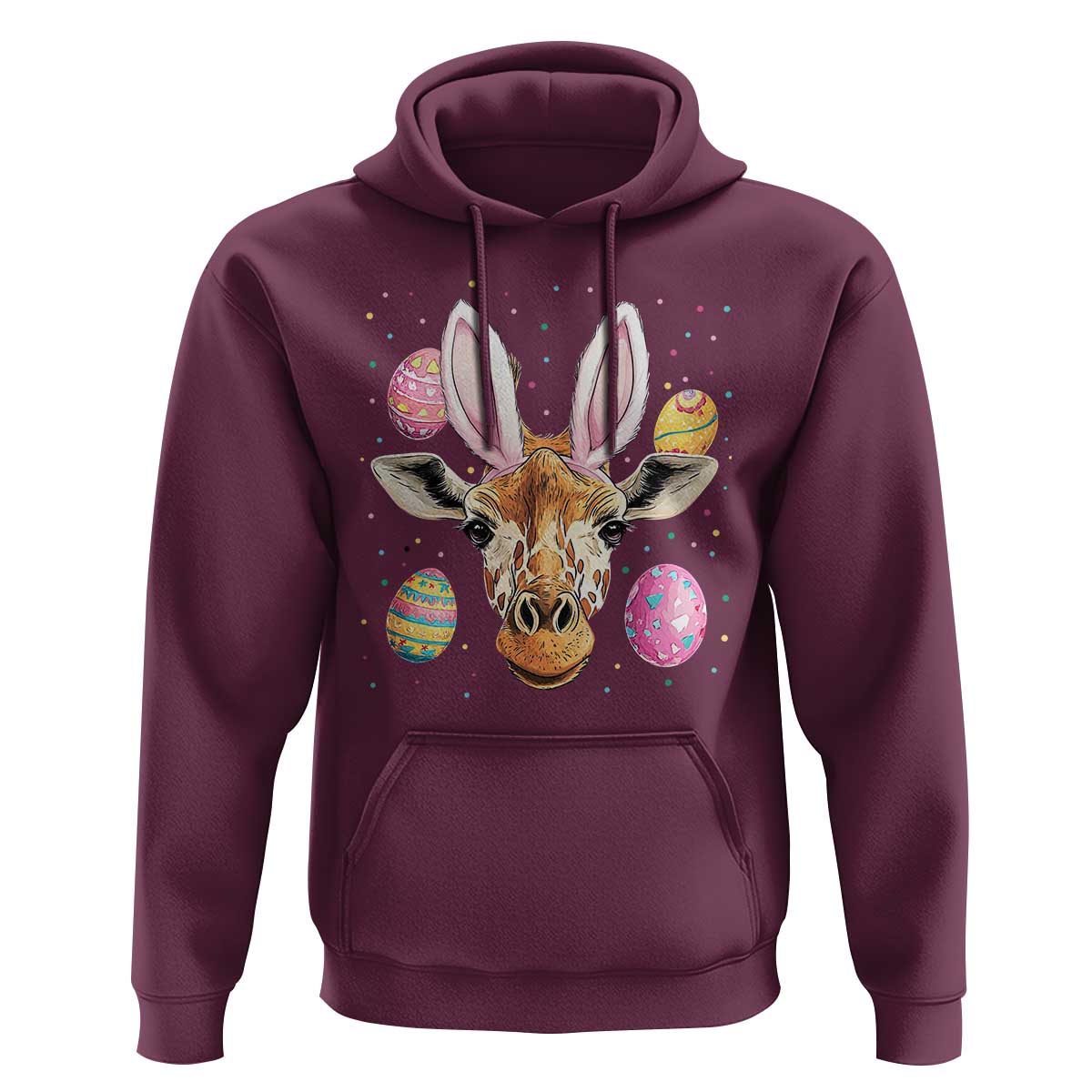 Funny Giraffe Bunny Hoodie Happy Easter Day Sunday