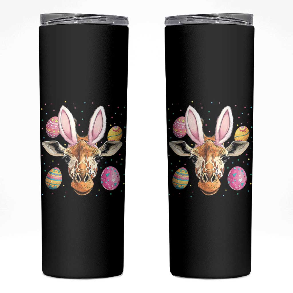 Funny Giraffe Bunny Skinny Tumbler Happy Easter Day Sunday