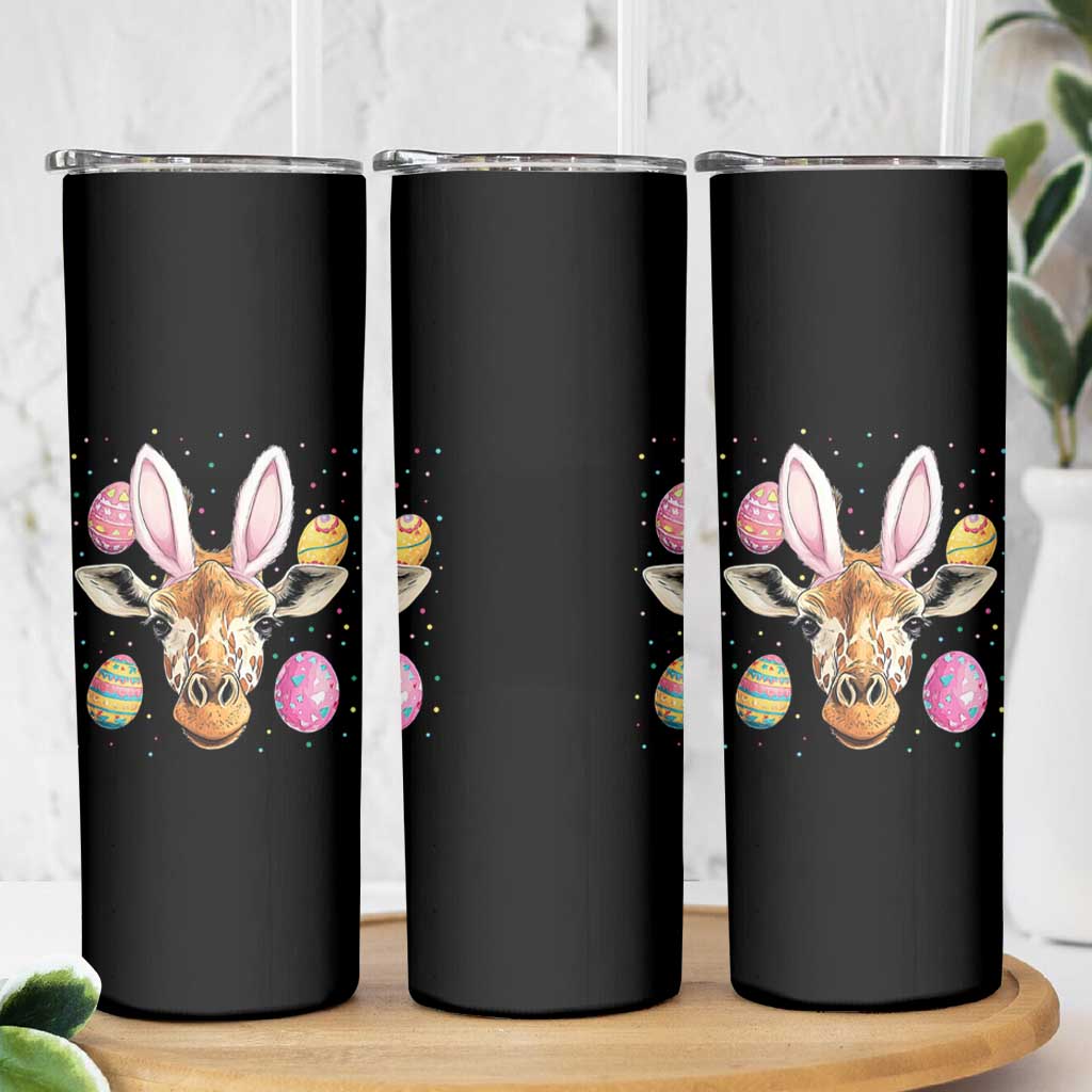Funny Giraffe Bunny Skinny Tumbler Happy Easter Day Sunday
