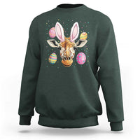 Funny Giraffe Bunny Sweatshirt Happy Easter Day Sunday