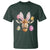 Funny Giraffe Bunny T Shirt Happy Easter Day Sunday