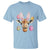 Funny Giraffe Bunny T Shirt Happy Easter Day Sunday