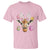 Funny Giraffe Bunny T Shirt Happy Easter Day Sunday