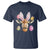 Funny Giraffe Bunny T Shirt Happy Easter Day Sunday