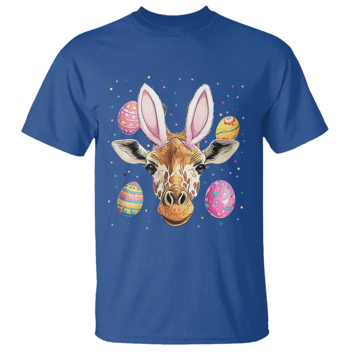 Funny Giraffe Bunny T Shirt Happy Easter Day Sunday