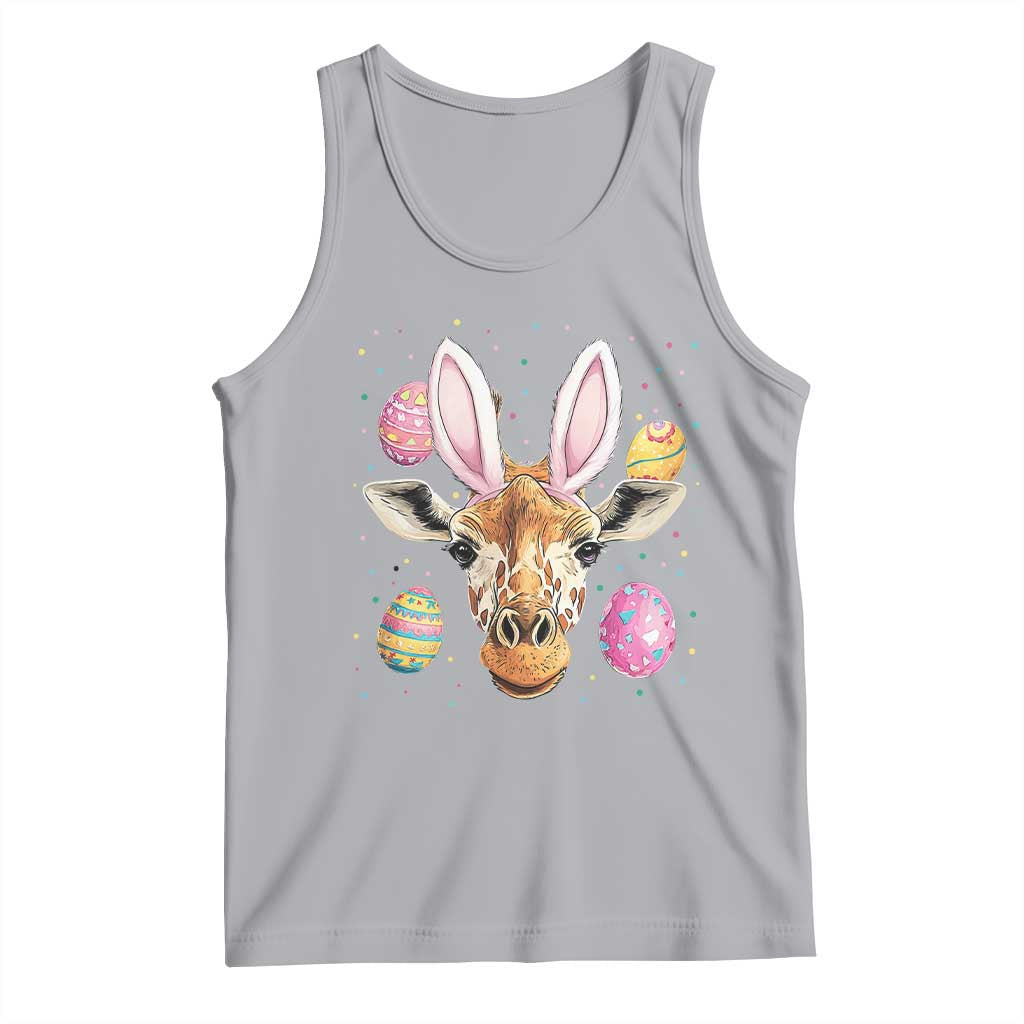 Funny Giraffe Bunny Tank Top Happy Easter Day Sunday