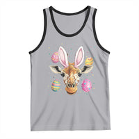 Funny Giraffe Bunny Tank Top Happy Easter Day Sunday