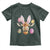 Funny Giraffe Bunny Toddler T Shirt Happy Easter Day Sunday